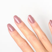 Mauve Press-on nail kit mit Kleber