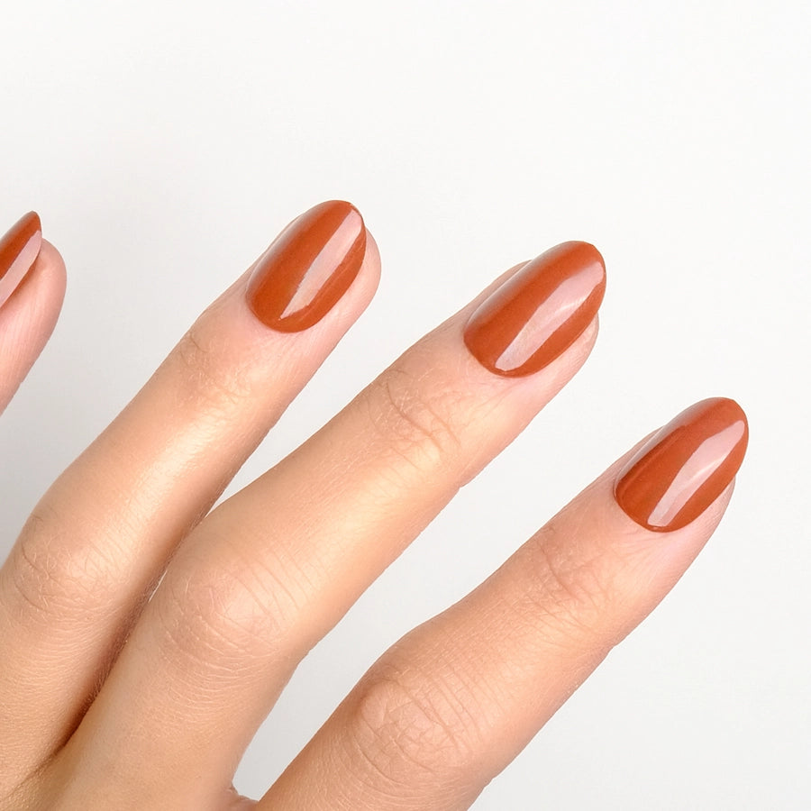 Pumpkin Spice Press-on nail kit mit Kleber