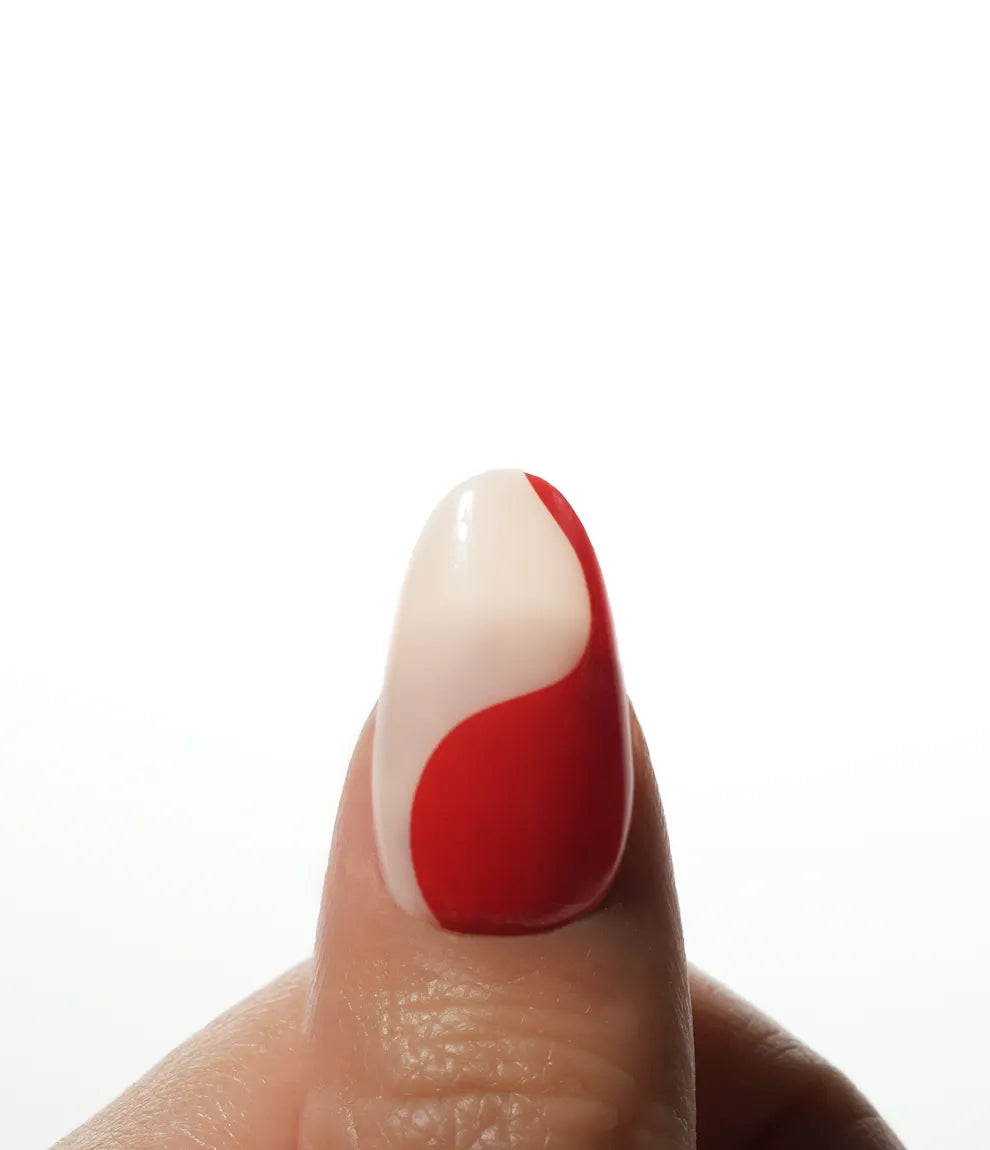 Candy Red Press-on nail kit mit Kleber