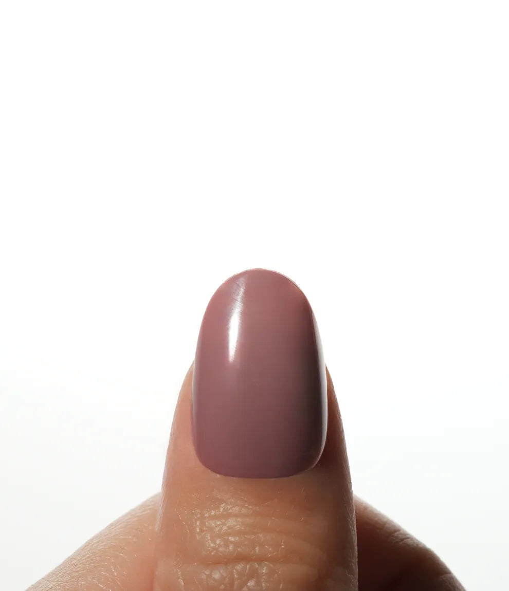 Mauve Kit de uñas postizas con pegamento