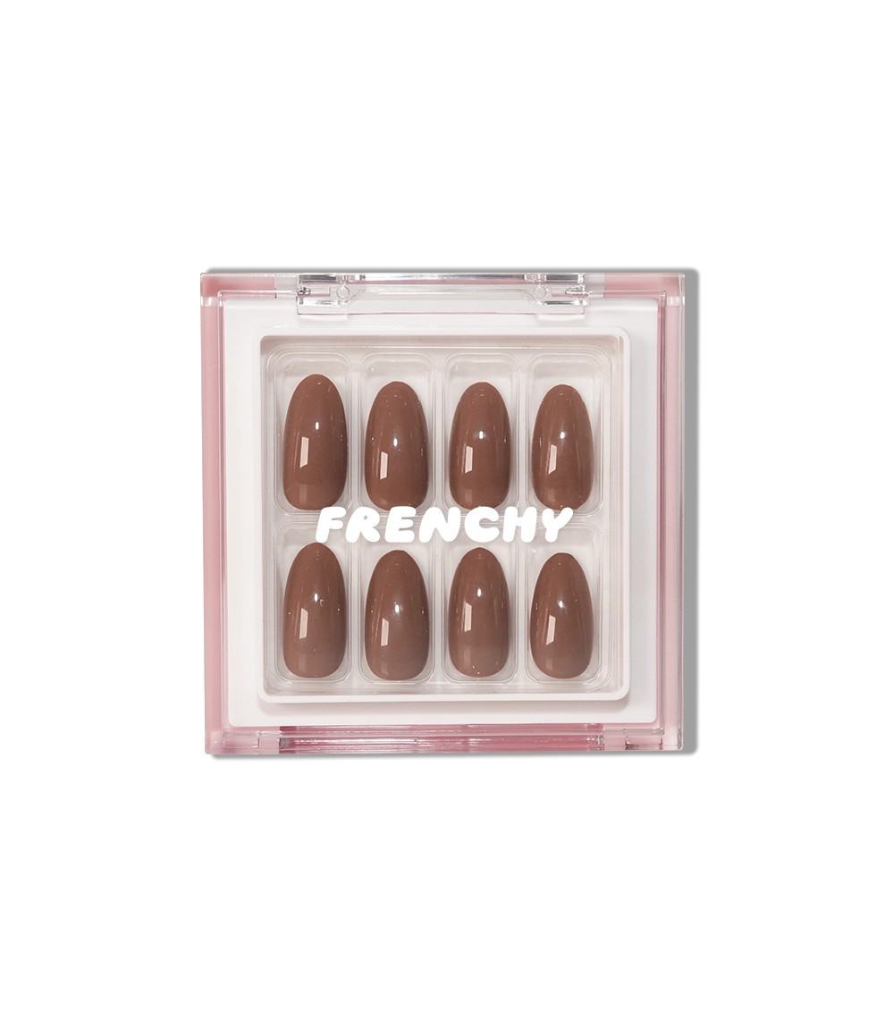 Hot Chocolate Press-on nail kit mit Kleber