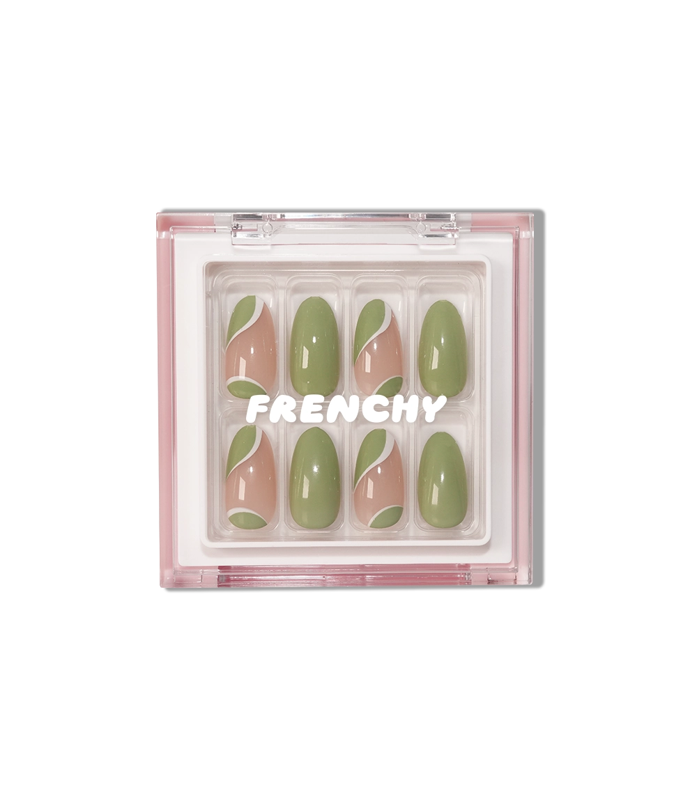 Matcha Press-on nail kit mit Kleber