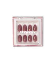 Mauve Press-on nail kit mit Kleber